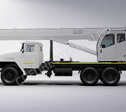 КС-55732-33 УРАЛ 6x6 210 (285) кВт (л.с.) Грузоподъемность: 25 т. Длина стрелы: 33,0 м