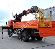 Бортовой КАМАЗ 43118 с КМУ ИТ 150 + бур 460 мм + люлька